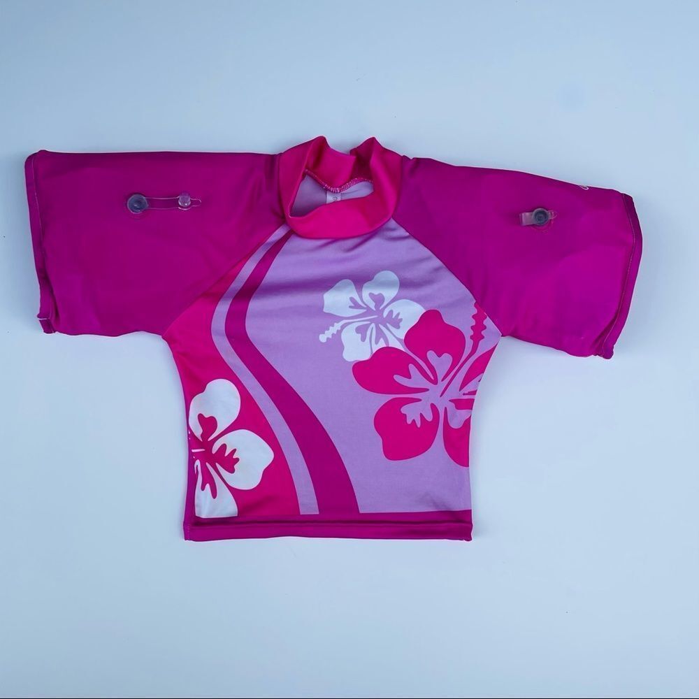 Swim Trainer Swimways pink shirt Sz 3-5 ages New